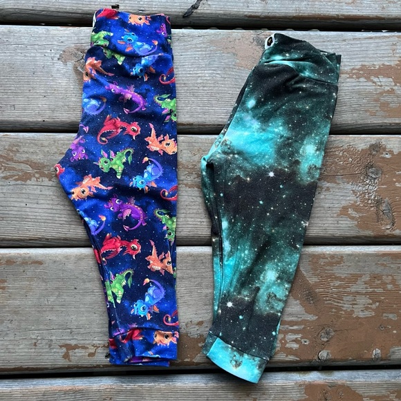 Bumblito Stretchy Toddler Leggings - Lot of 2 - Size 6-24 Months - Picture 2 of 4